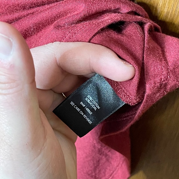 Torrid Red Plus Size Casual Plain Classic Shirt Size 1 - Picture 4 of 6